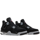 Nike Air Jordan 4 Retro Black Canvas (GS)