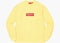 Supreme Box Logo Crewneck Pale Yellow