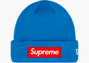 Supreme New Era Box Logo Beanie Blue