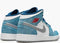 Nike Air Jordan 1 Mid SE French Blue Light Steel (GS) - nvmind.net