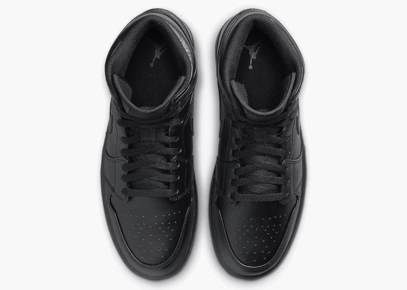 Nike Air Jordan 1 Mid Triple Black (2022) - nvmind.net